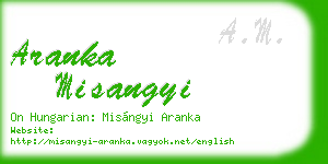 aranka misangyi business card