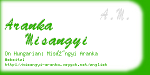 aranka misangyi business card